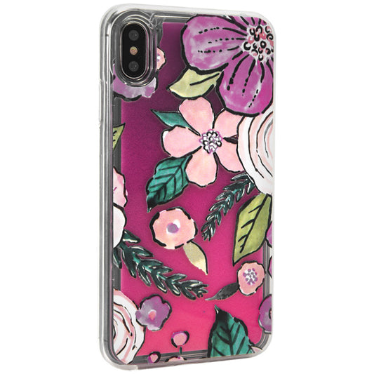 Liquid Glow Night With Print TPU Case — SamsungA20 2019 — Flowers