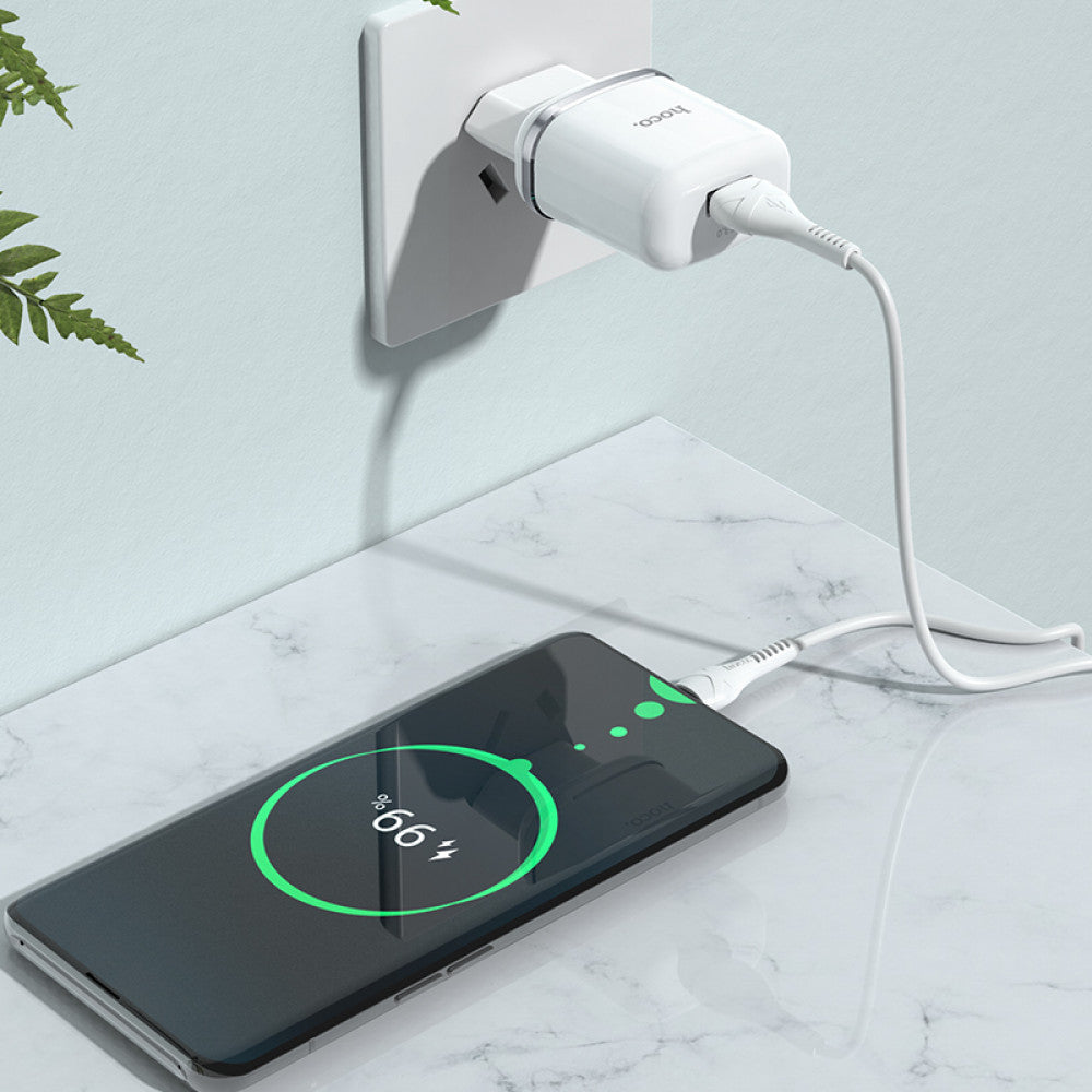 Home Charger | 18W | QC3.0 — Hoco N3 — White