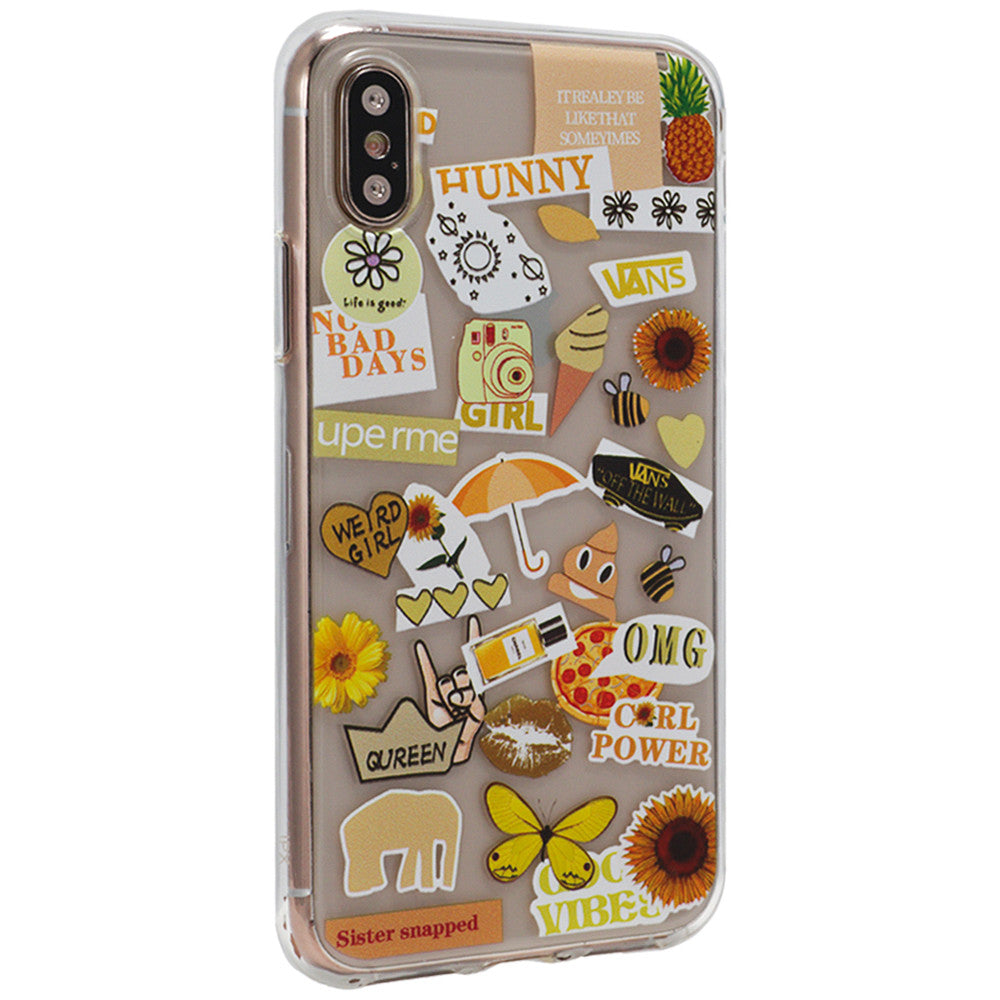 Stickers Series TPU Case — iPhone XS Max — Design 14