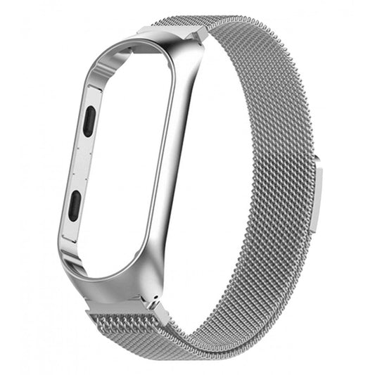 Ремінець Milanese Loop — Xiaomi Mi Band 3 ; 4 — Silver