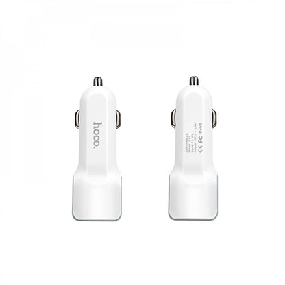 Car Charger | 2.4A | 2U — Hoco Z23 White