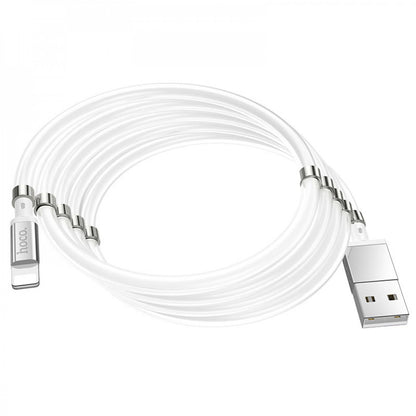 Кабель Lightning 2.4A (1m) — Hoco U91 Magnetic — White