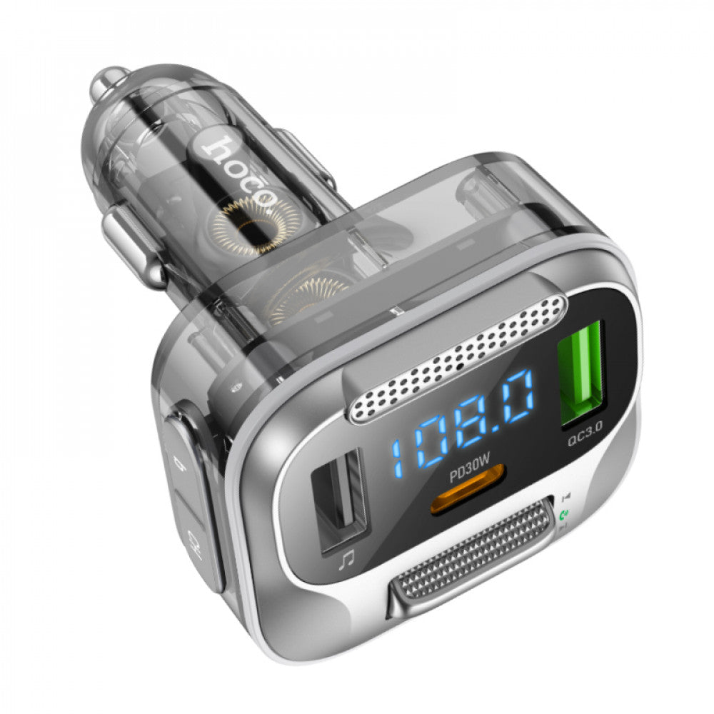 FM Transmitter — Hoco E75 Bravery PD30W+QC3.0 — jazz black