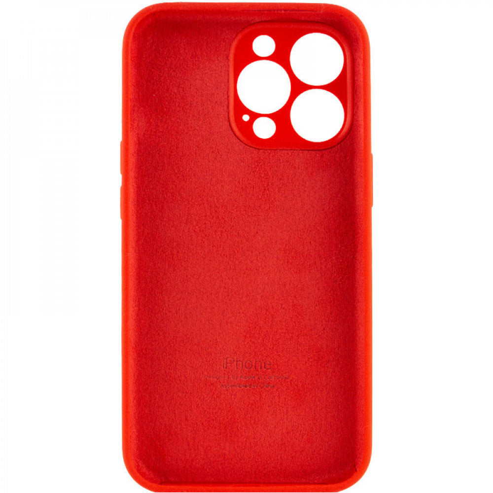 Original Silicone Case with protective camera — iPhone 12 Pro Max — Red (14)