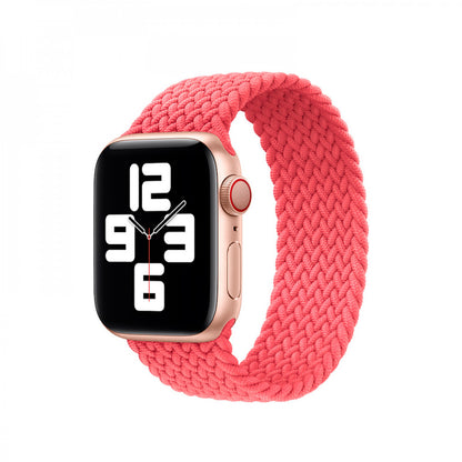 Ремінець Braided Solo Loop (M) — Apple Watch 42 mm | 44 mm | 45 mm | 49 mm — Pink Punch