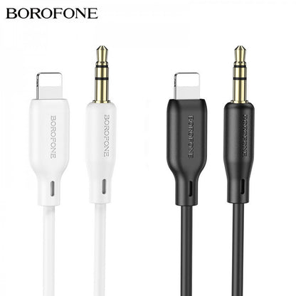 Кабель Aux to Lightning (1m) — Borofone BL18 — Black