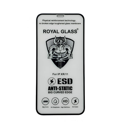 Защитное стекло Royal Glass ESD Antistatic iPhone Xr ; 11 (Black)