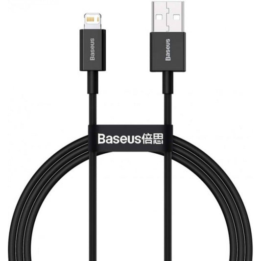 Кабель Lightning 2.4A (1m) — Baseus (CALYS-A) Superior Series — CALYS-A01 Black