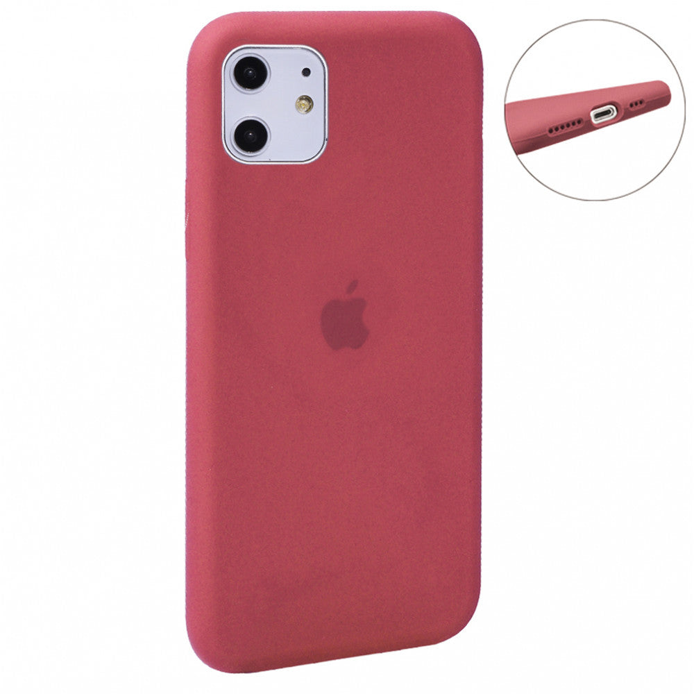 Original Silicone Case Full Size — iPhone 11 — Neon Piink