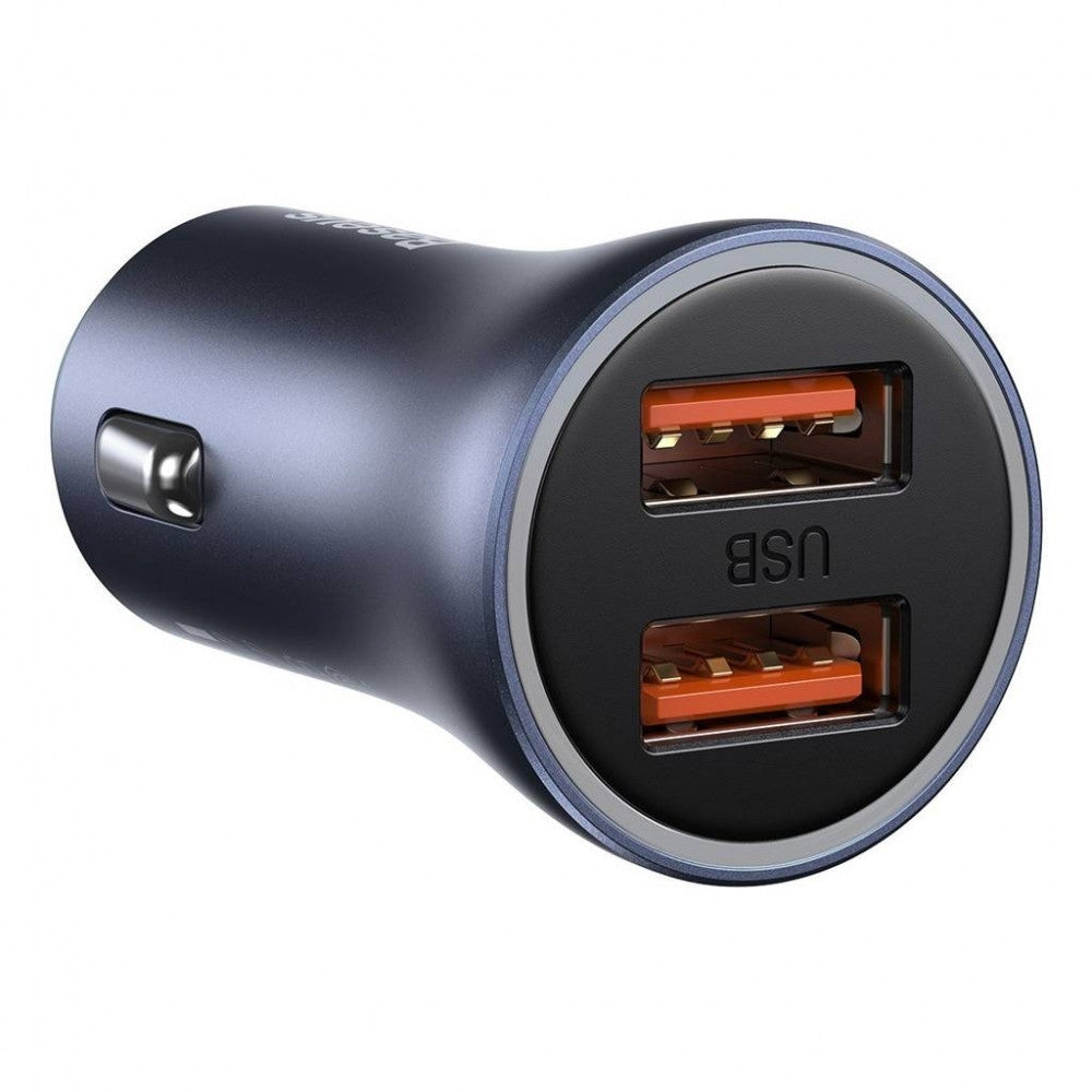 Car Charger | 40W | 2U — Baseus (CCJD-A0G) Golden Contactor Pro Dual Quick Charger Dark Gray — CCJD-A0G Dark Gray