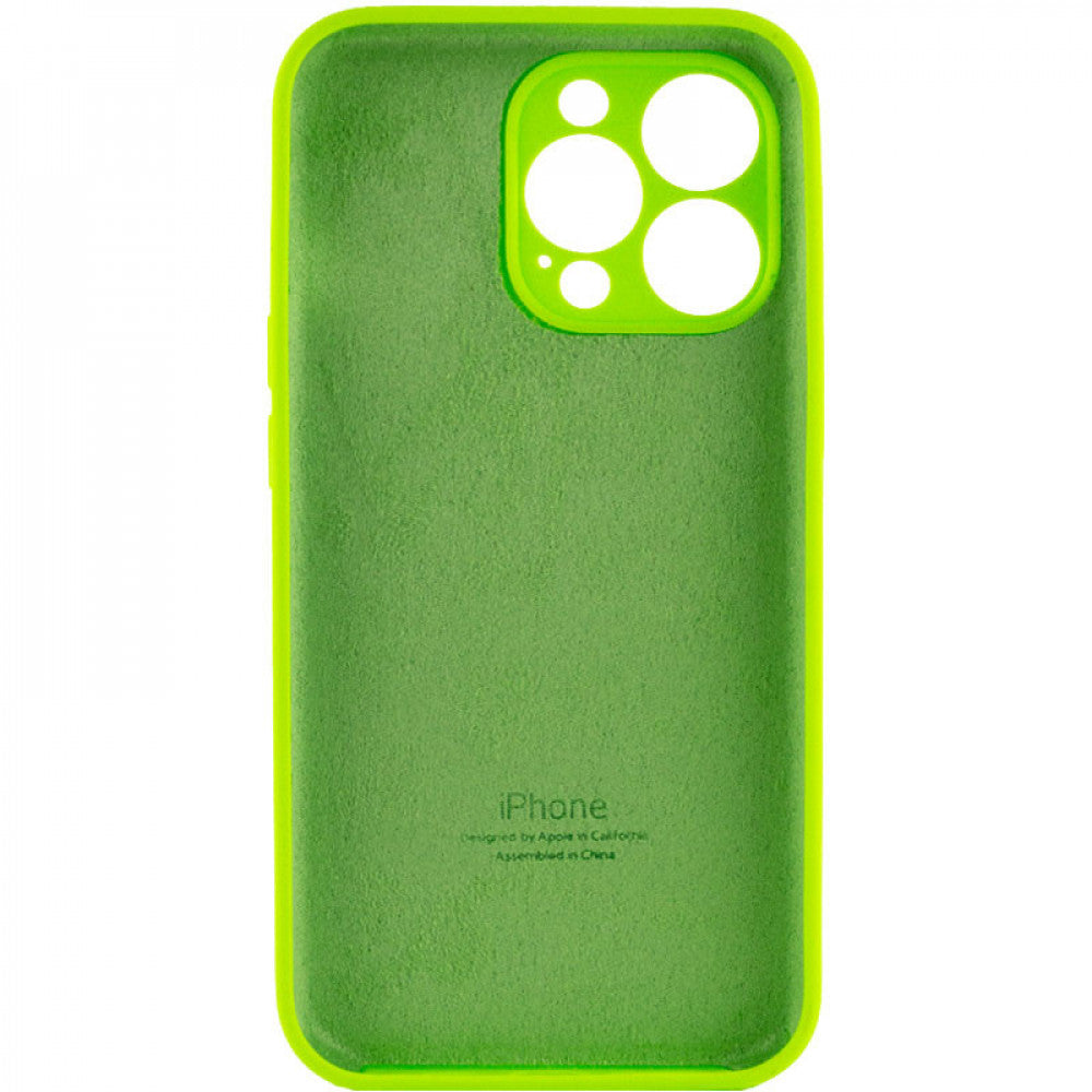 Original Silicone Case with protective camera — iPhone 13 Pro Max — Neon Green (60)