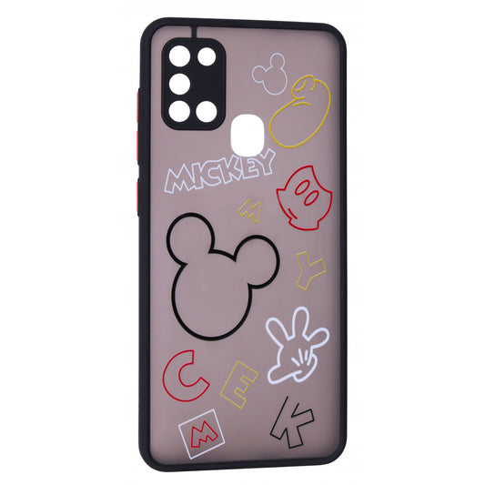 Stickers Series TPU Case — Samsung A21S (A217) — Black