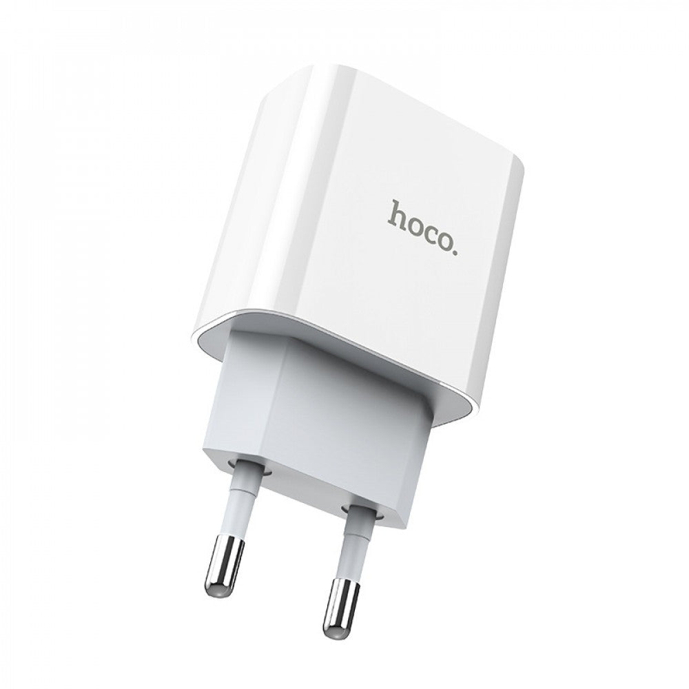 Home Charger | 20W | PD3.0 | C to Lightning Cable (1m) — Hoco C76A — White