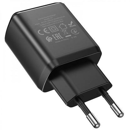 Home Charger | 2.1A | 2U | Micro Cable (1m) — Hoco N7 — Black