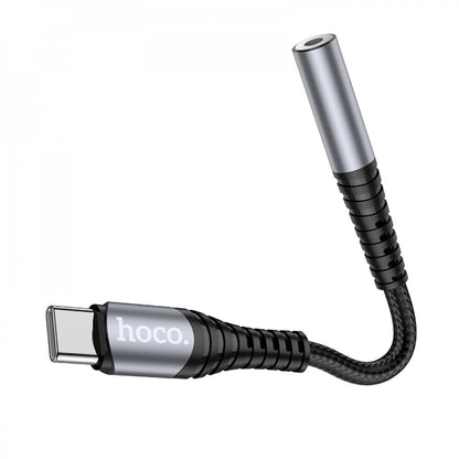 Adapter USB C To 3.5mm — Hoco LS33 — Metal Gray