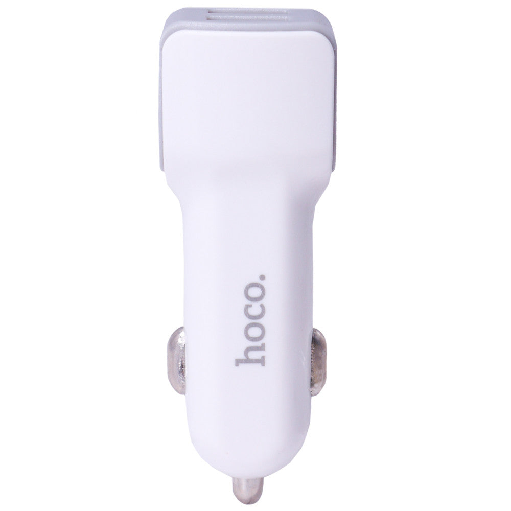 Car Charger | 2.4A | 2U — Hoco Z23 White