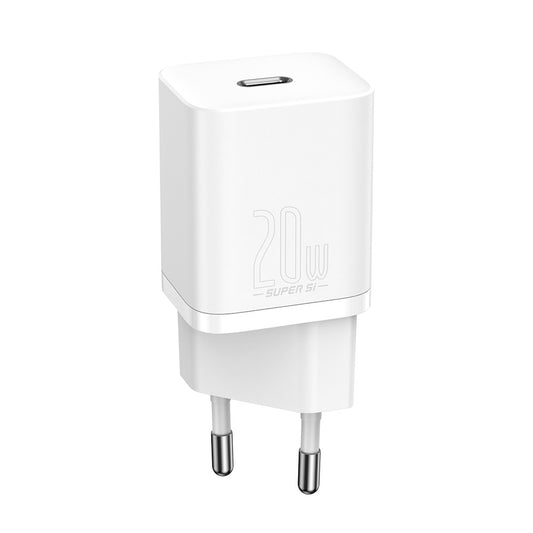 Home Charger | 20W | 1C — Baseus (CCSUP-B) Super Si Quick Charger — CCSUP-B02 White