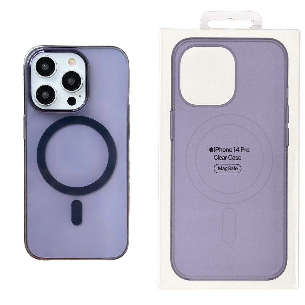 Purple Silicone Case with MagSafe — iPhone 14 Plus