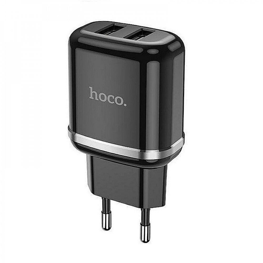 Home Charger | 2.4A | 2U — Hoco N4 — Black