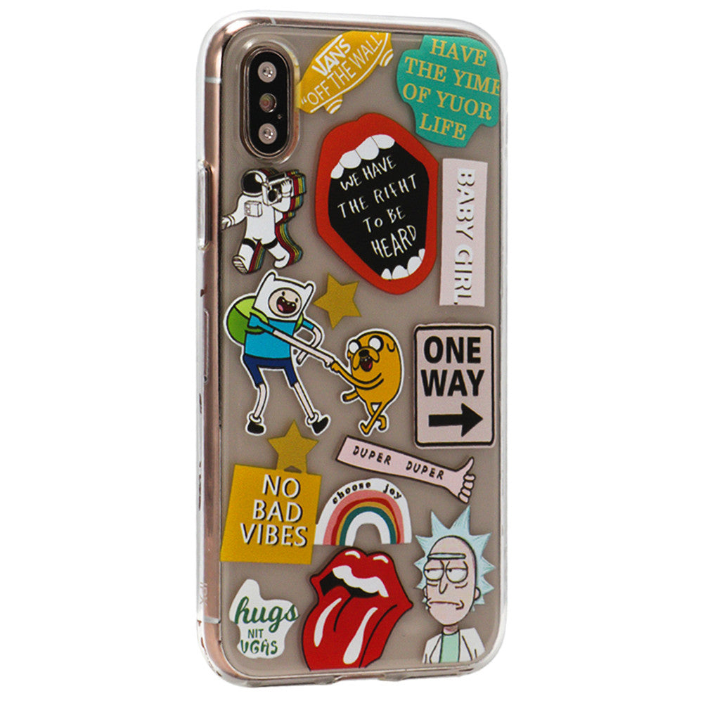 Stickers Series TPU Case — iPhone XS Max — Design 11