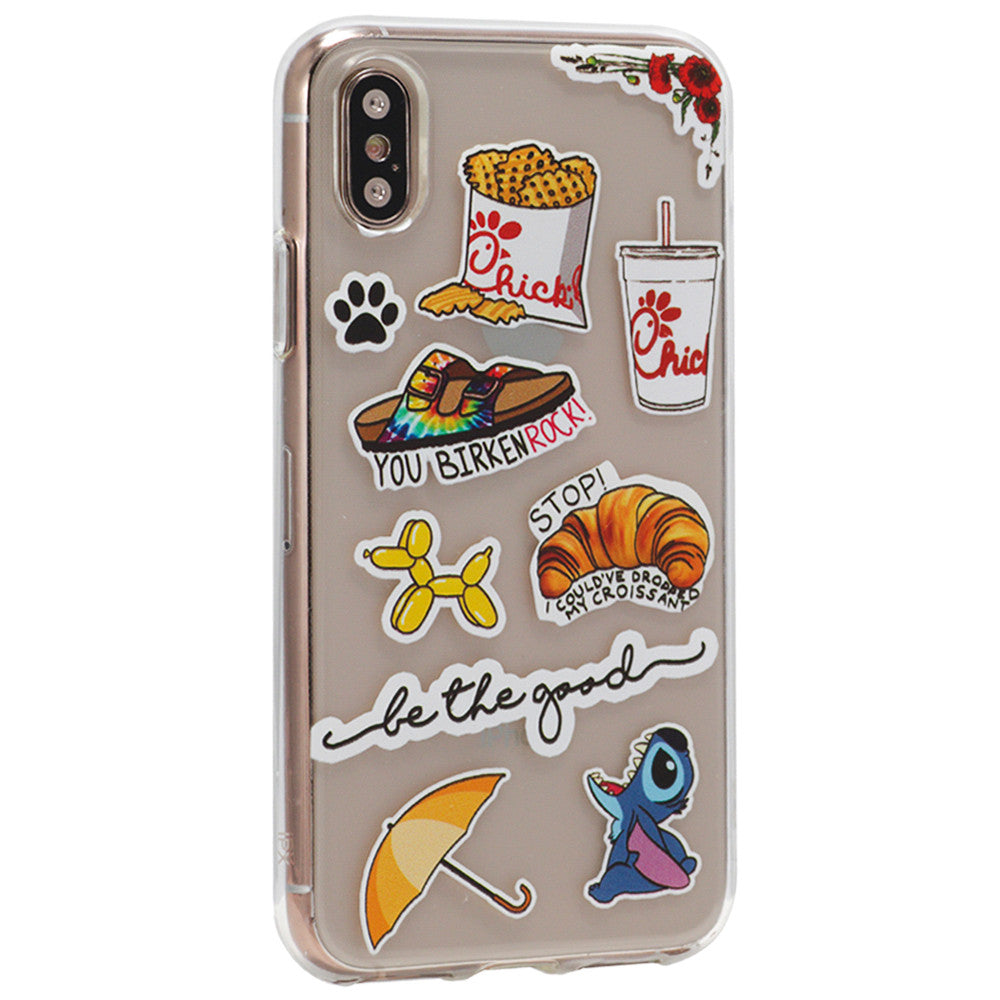 Stickers Series TPU Case — iPhone XS Max — Design 7