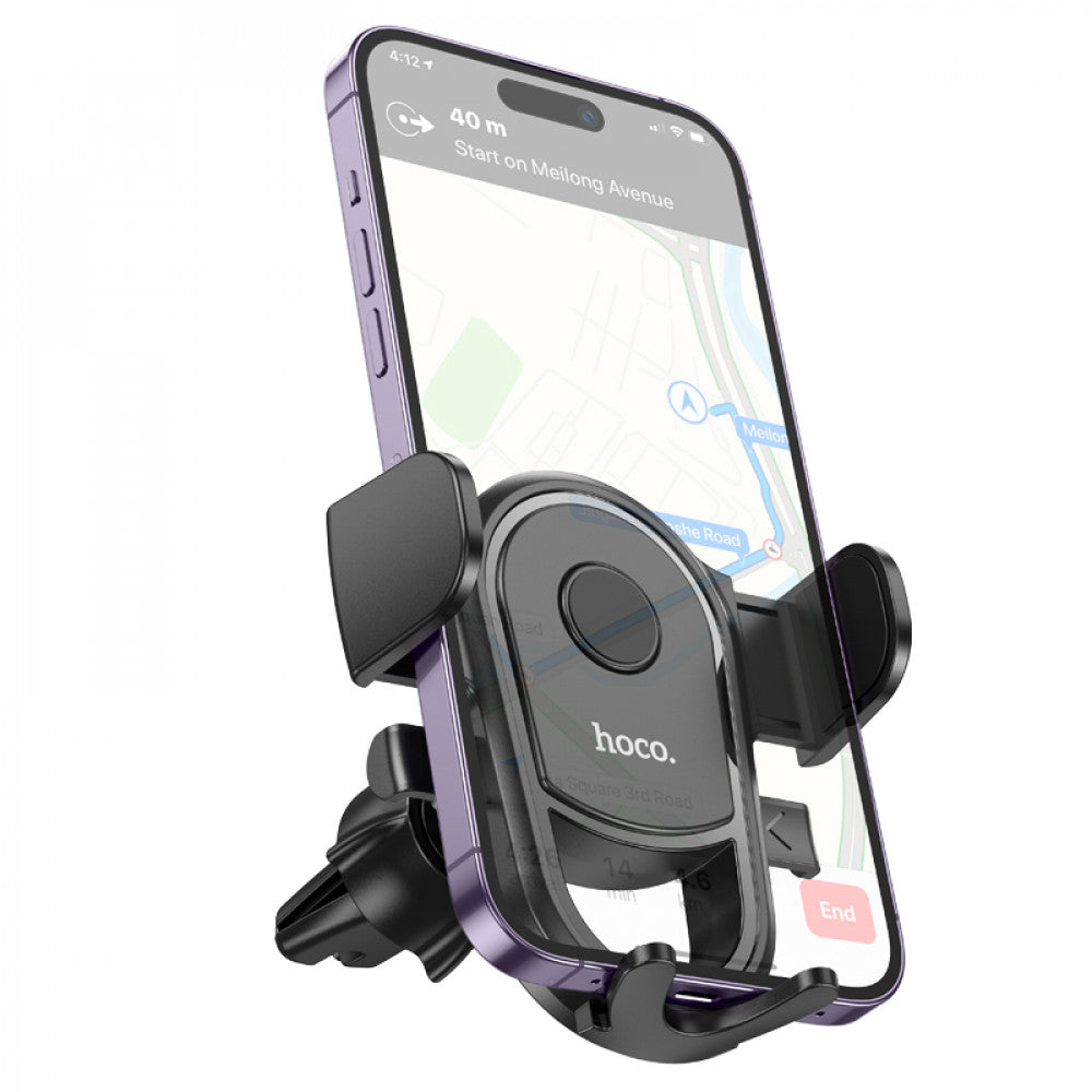 Car Holder — Hoco H6 Grateful one-button (air outlet) — black