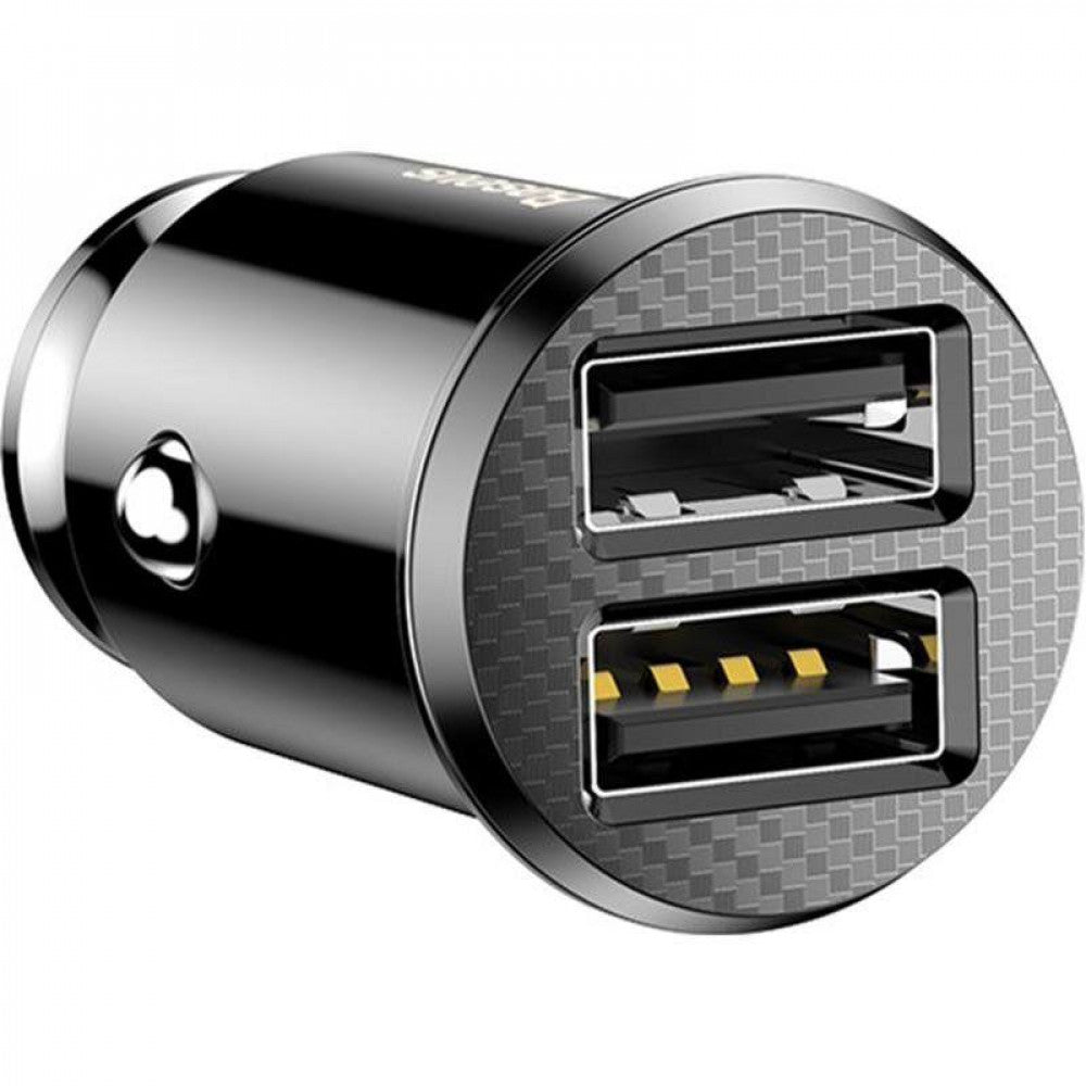 Car Charger | 15.5W | 2U — Baseus (CCALL-ML) Grain — CCALL-ML01 Black