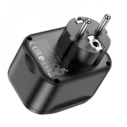 Home Charger | 20W | PD | 2U — Hoco NS3 — Black