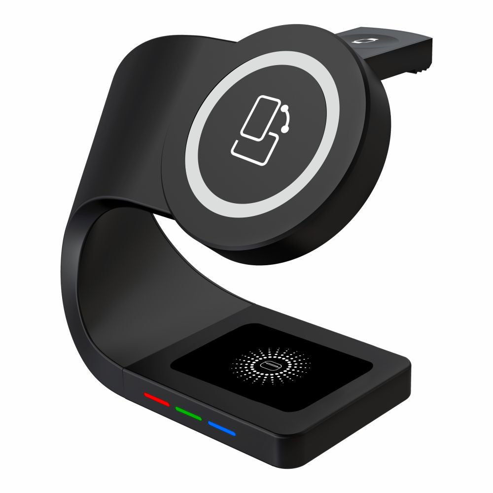 Wireless Charger 3 in 1 — Y36 MagSafe — Black