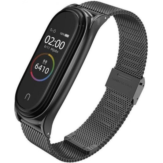 Ремінець Milanese Loop — Xiaomi Mi Band 7 — Black