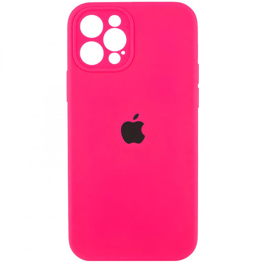 Original Silicone Case with protective camera — iPhone 15 Plus — Neon Pink (47)