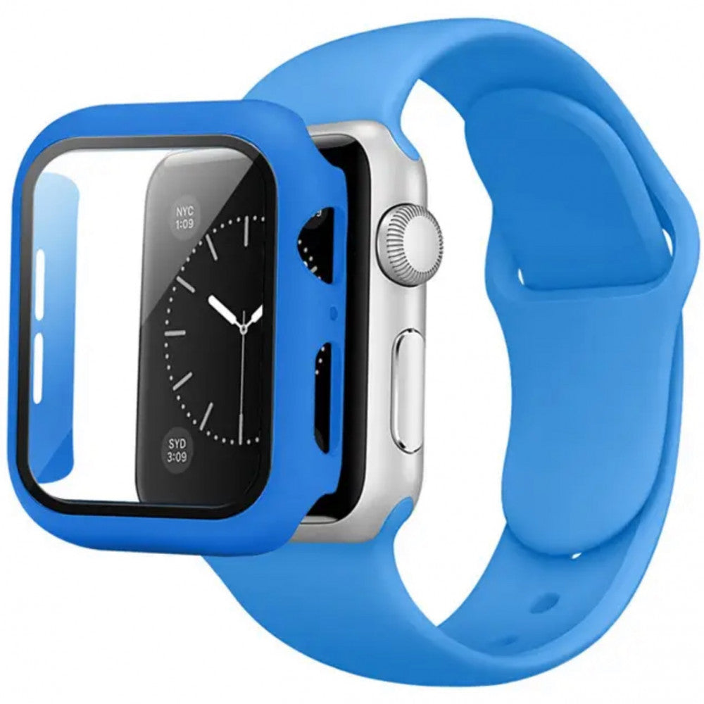 Ремінець Silicon & Glass — Apple Watch 41 mm — Sky Blue