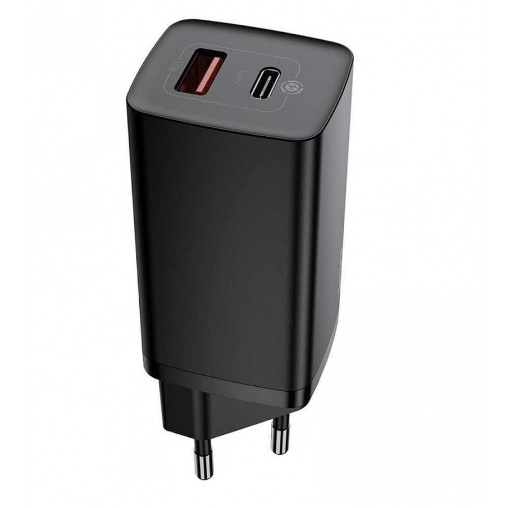 Home Charger | 65W | GaN2 | 1U | 1C — Baseus (CCGAN2L-B) Lite Quick Charger — CCGAN2L-B01 Black