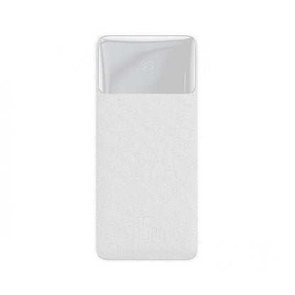 Power Bank 20000 mAh | 15W | Digital Display — Baseus (PPDML-J02) — PPDML-J02 White