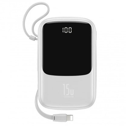 Power Bank 20000 mAh | 15W | Digital Display — Baseus (PPQD-G) — PPQD-G02 White