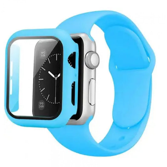 Ремінець Silicon & Glass — Apple Watch 42 mm — Blue