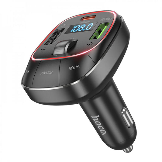 FM Transmitter — Hoco E76 Pole PD45W+QC3.0 — obsidian black