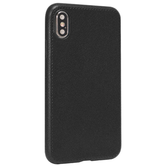 TPU Slim Leather Case — iPhone X ; Xs — Black