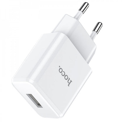 Home Charger | 2.1A | 1U | Micro Cable (1m) — Hoco N9 — White