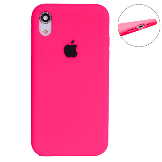 Original Silicone Case Full Size — iPhone Xr — Neon Pink (47)