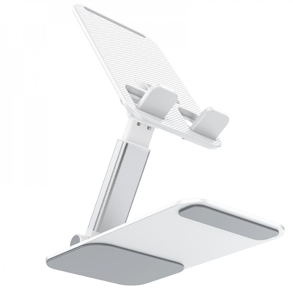 Holder — Hoco PH50 Ivey folding rotatable desktop holder — white