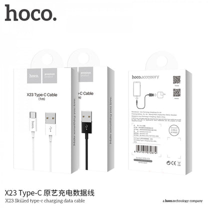 Кабель USB C 2A (1m) — Hoco X23 — Black