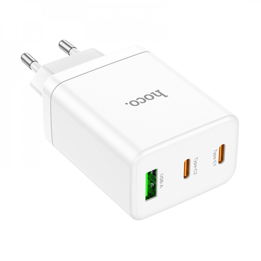 Home Charger | 35W | 2 PD | QC3.0 — Hoco N33 — White