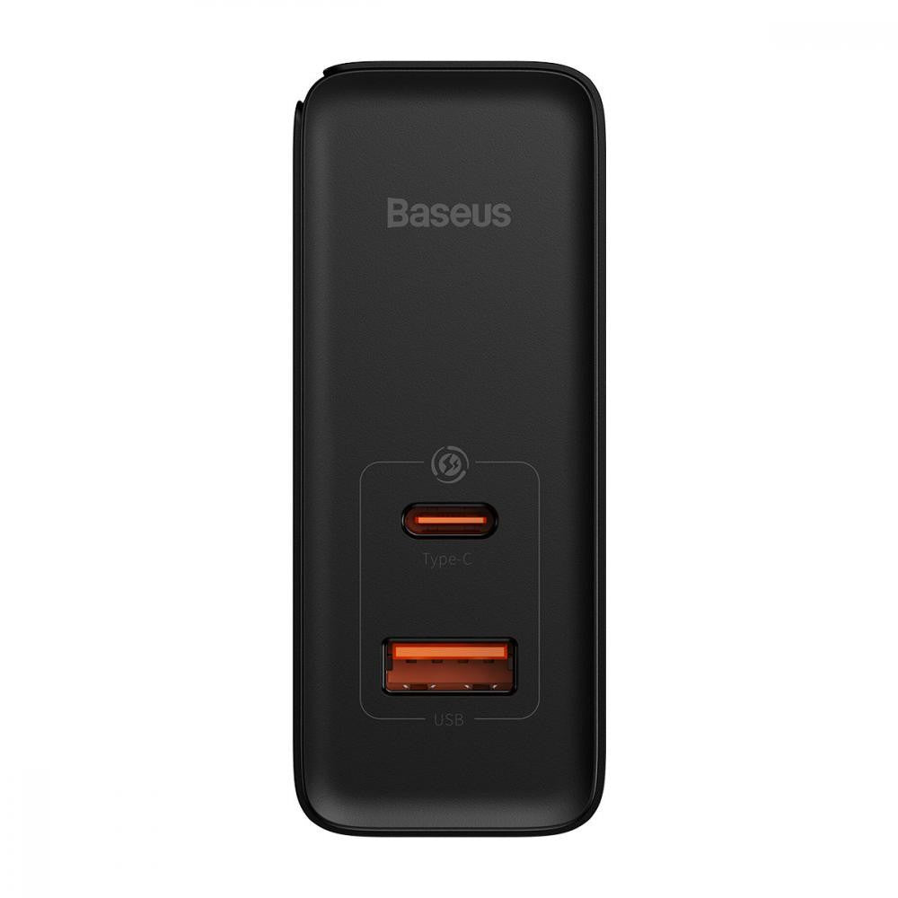 Home Charger | 100W | GaN5 | 1U | 1C | C to C Cable (1m) — Baseus (CCGP090) Pro Fast Charger — CCGP090201 Black