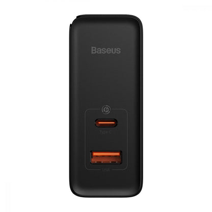 Home Charger | 100W | GaN5 | 1U | 1C | C to C Cable (1m) — Baseus (CCGP090) Pro Fast Charger — CCGP090201 Black