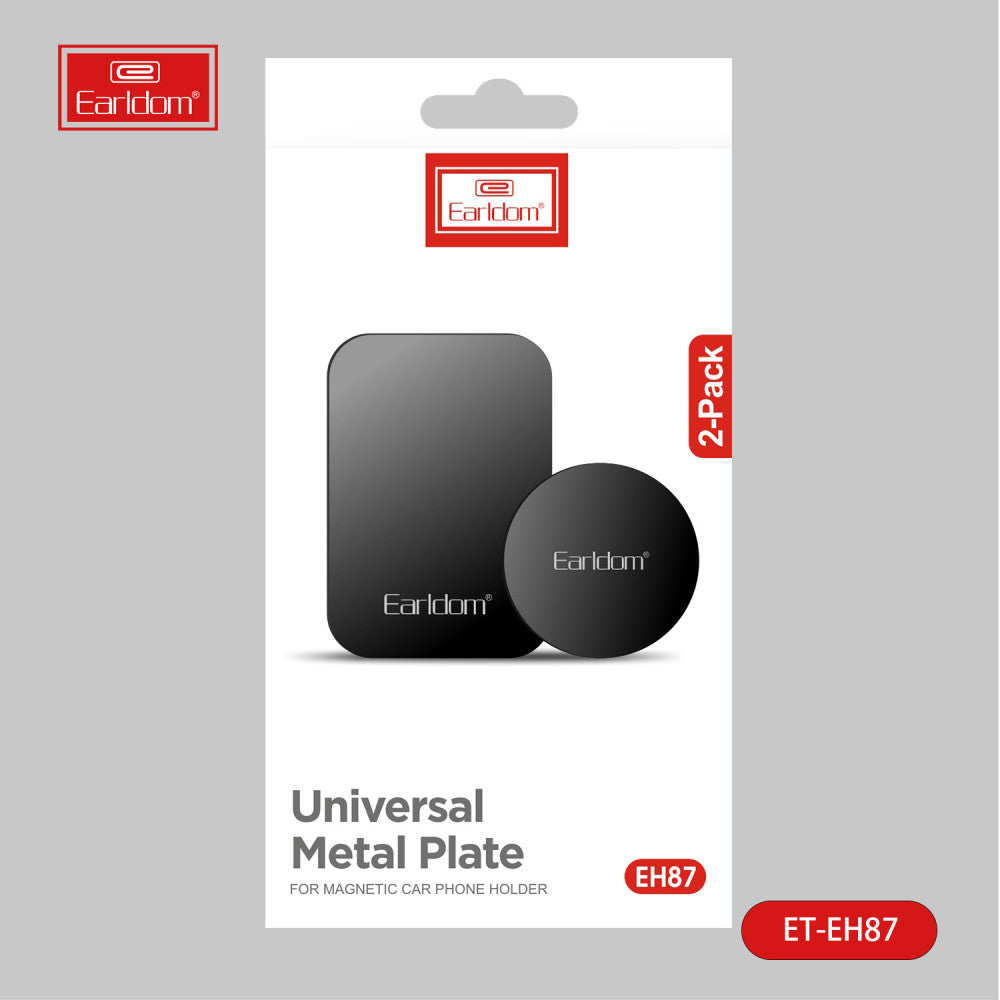 Набор пластин для магнитных холдеров 2шт ( прямоугольный ) Earldom ET-EH87