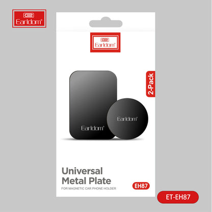 Набор пластин для магнитных холдеров 2шт ( прямоугольный ) Earldom ET-EH87