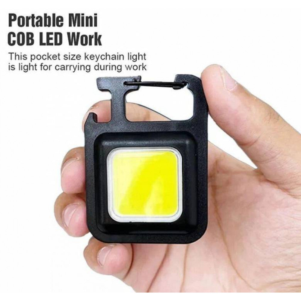 Ліхтарик — F04 COB rechargeable keychain Light Micro USB