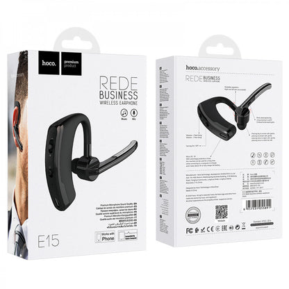 Bluetooth Headset — Hoco E15 — Black