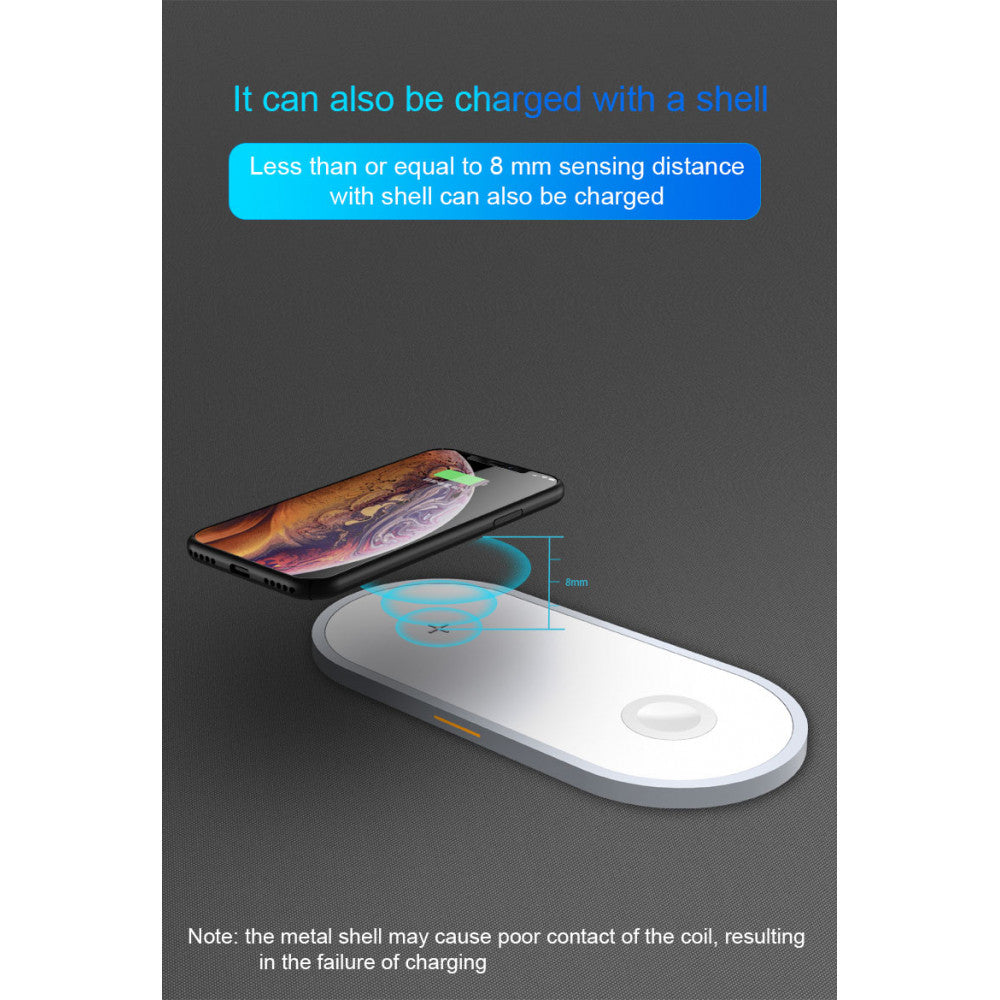 Wireless Charger 3 in 1 — W40 — White